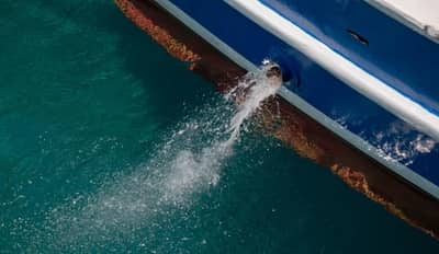 Bilge Abwasser Ausgang Rumpf Drainage Ausgang Marine Yachtlack Motorboot 